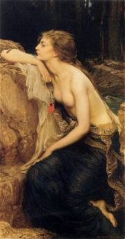 Lamia tolkad av Herbert Draper 1909.